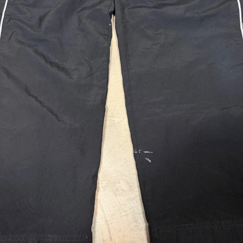 Nike Mens Black Nylon Mesh Lined Track Pants Large Windbreaker Swoosh RN 56323